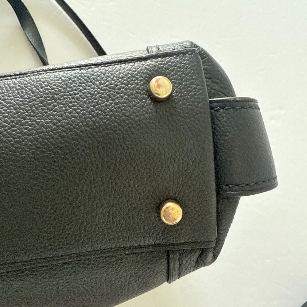 Coach Edie 31 Shoulder Bag Pebble Leather Slouchy Tote Polished Dark Blue Purse - Picture 8 of 11